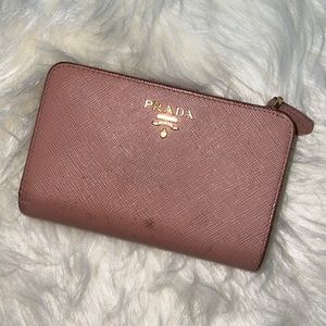 Authentic Pink Prada Wallet